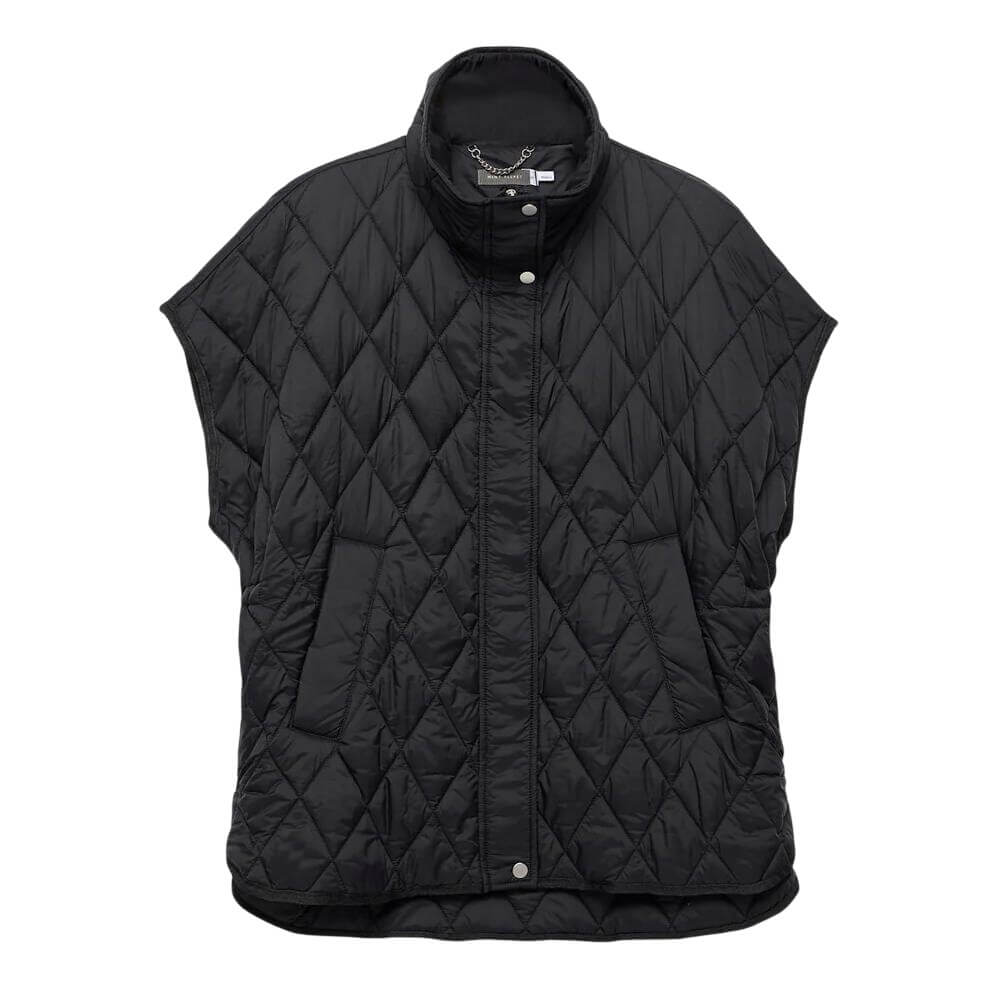 Mint Velvet Black Quilted Oversized Gilet